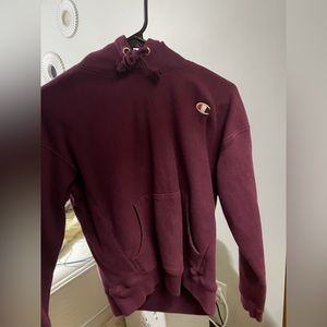 Maroon Champion hoodie size medium